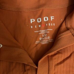 Zara Rust Orange Ribbed Dress